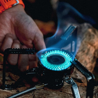 Fire-Maple FMS-125 PRO Gas Stove ??Compact High-Powered Backpacking Stove with Wind-Resistant Flame, Stable Detachable Design, Electric Ignition ??Lightweight & Durable for Camping & Hiking