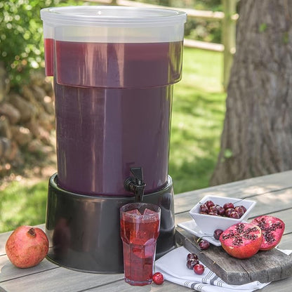 Carlisle FoodService Products Round Beverage Dispenser, Durable Drink Dispenser