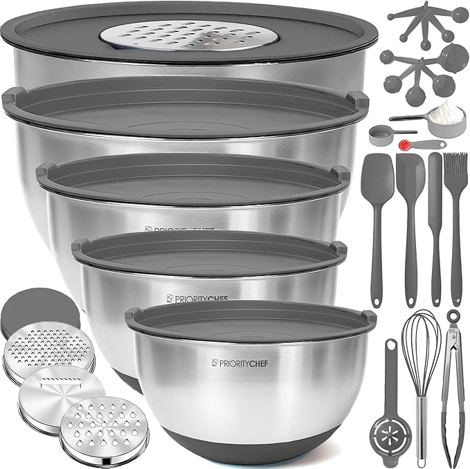 Priority Chef Stainless Steel Mixing Bowls