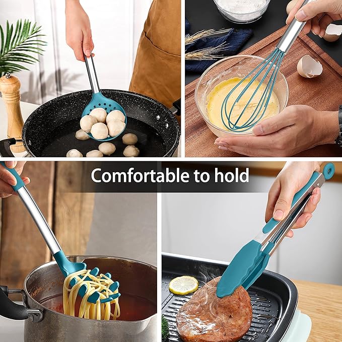 LIANYU 15-Piece Kitchen Cooking Utensils Set