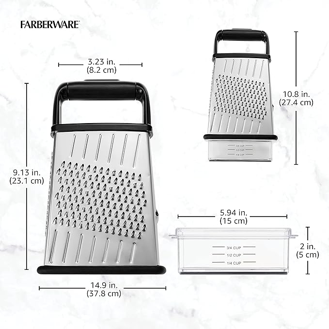 Farberware Professional 4-Sided Slim Stainless Steel Heavy Duty Kitchen Box