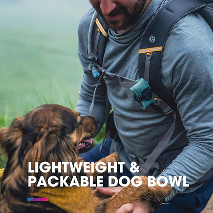 HydraPak Rover Dog Bowl (500ml/17oz) - Collapsible & Packable Dog Bowl for Food/Water