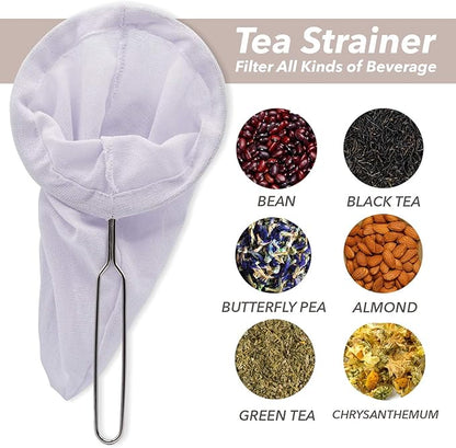 Disposable Tea Filter Bags for Loose Leaf Tea, Unbleached Natural Paper