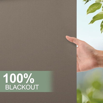 ZSHINE Motorized Blackout Window Blinds Customize Width Remote Control Wireless