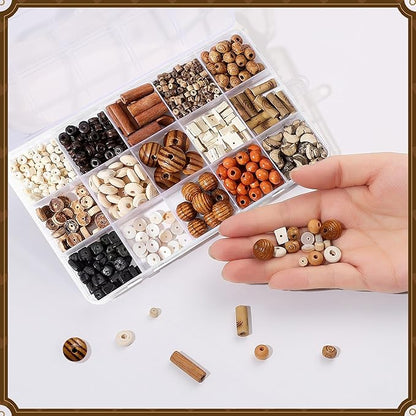 630Pcs Natural Coconut Shell Beading for Jewelry Making Kit -Handmade Coconut Shell Beach Theme Charms Beading for Making Bracelet Necklace Kit DIY Crafts, Boho Style Jewelry Gifts for Woman/Man