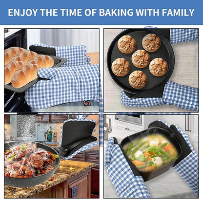 Oven Mitts and Potholders Gloves-Oven Mitts and Pot Holders
