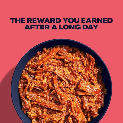 BIGHORN Mountain Food Spicy Mexican Birria and Rice - contains 4 packs | 8 servings | 140g Protein | 1,960 Calories - premium freeze dried meals for backpacking food - dehydrated camping food for backpacking meal - just add water - great taste