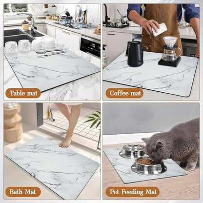 Dish Drying Mats for Kitchen Counter