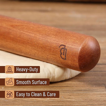 BAMBOO LAND- French Rolling Pin Set, Natural Wood Rolling Pins