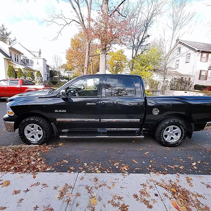 COMNOVA 6 Inches Running Boards Compatible with 2009-2018 Dodge Ram 1500 Crew Cab(Including 2019-2024 Classic), 2010-2026 Ram 2500 3500, Carbon Steel Side Steps.