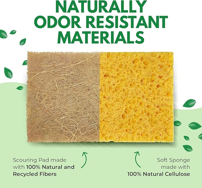 AIRNEX Natural Kitchen Sponges Pack of 18
