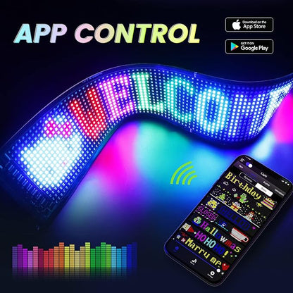 RAYHOME Scrolling Huge Bright Advertising LED Signs, Flexible USB 5V LED Store