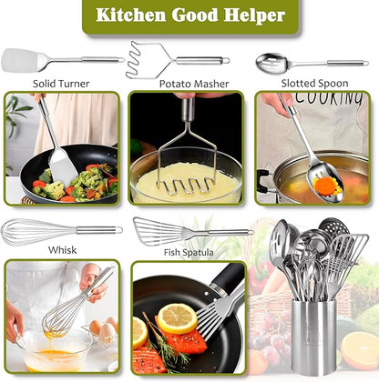 Stainless Steel Kitchen Utensils Set