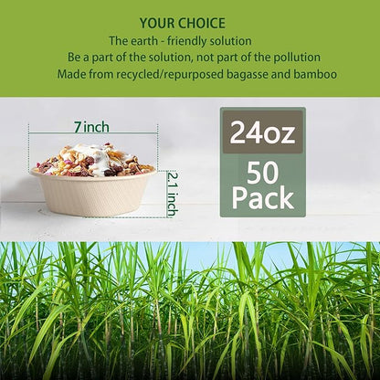 Homestockplus 24 Oz Disposable Paper Bowls