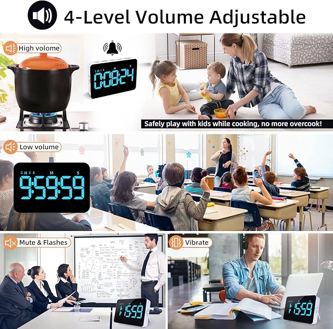 Rechargeable Digital Kitchen Timer