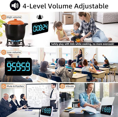 Rechargeable Digital Kitchen Timer