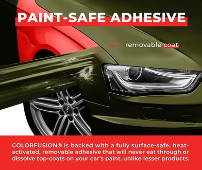 ColorFusion PPF by VViViD, Satin Stealth Combat Green Dry Apply PPF Vinyl Car Wrap Roll 6ft x 5ft