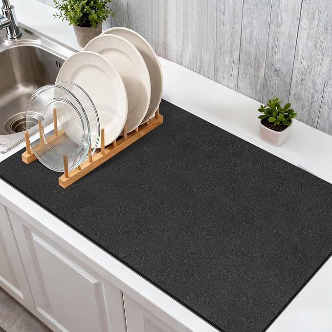 Findosom Dish Drying Mat, Cuttable Drying Mat