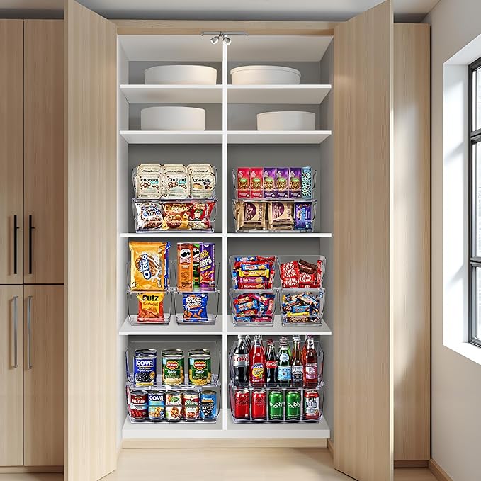 Sorbus Stackable Storage Bins Open Front