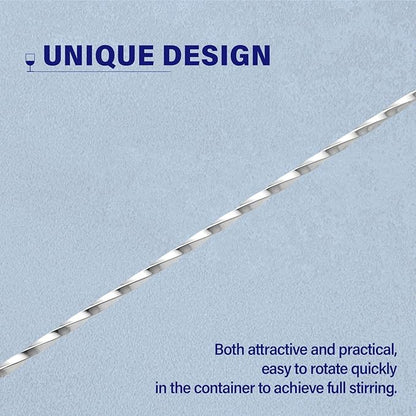 Briout 4 Pieces Bar Spoon, 12 Inches Long Handle Drink Stirrer