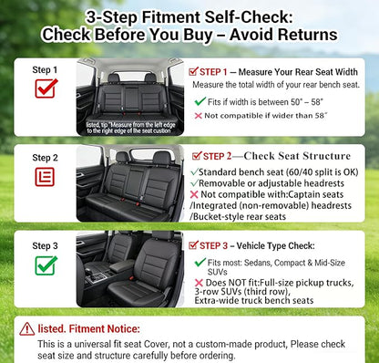 Car Seat Covers Full Set,3D Contoured with Lumbar Support Nappa Leather Automotive Seat Covers for Cars SUV Truck Sedan,Universal Anti-Slip Driver Seat Cover with Backrest Style2 Dark Green