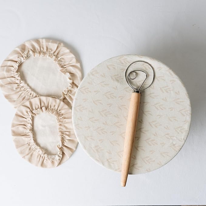 Beautiful Linen Cotton Blend Bowl Covers