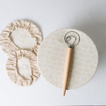 Beautiful Linen Cotton Blend Bowl Covers
