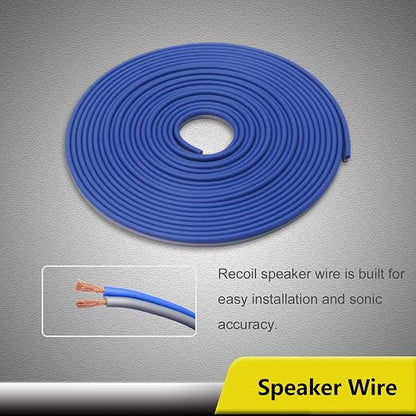 Recoil RCK0D True 1/0 Gauge Car Audio Dual Amplifiers CCA Wiring Installation Kits with OFC RCA Cable