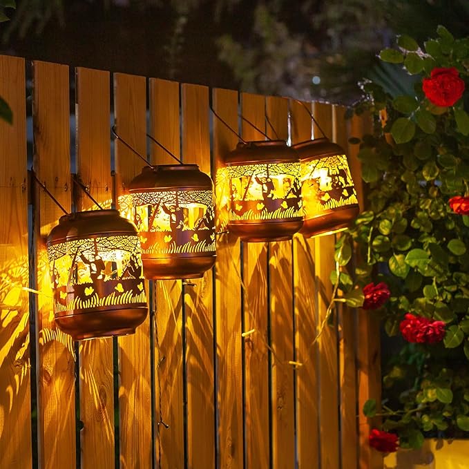 Sloth Solar Lanterns Outdoor Waterproof,Hanging Solar Lights Sloth Gifts for Women Men Metal LED Decorative Light for Yard,Patio,Lawn,Tabletop,Pathway,Landscape,Garden Decor