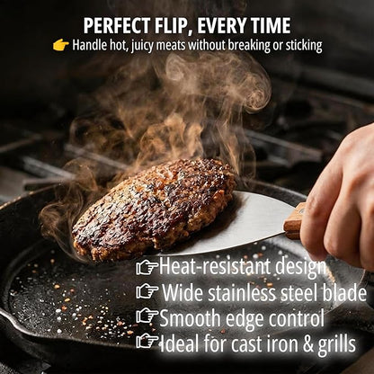 Griddle Scraper, Heavy Duty Stainless Steel Grill Scraper