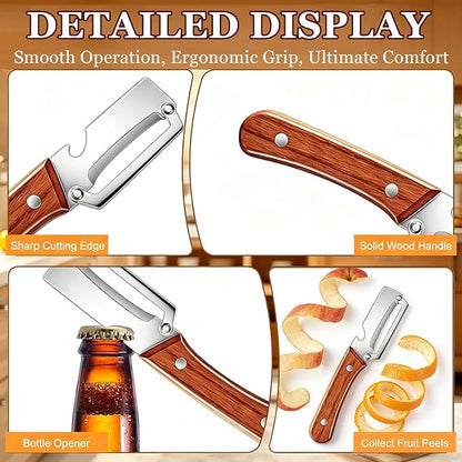 2 Pack 2 in 1 Multifunctional Vegetable Peeler, Sharp Stainless Steel Blade