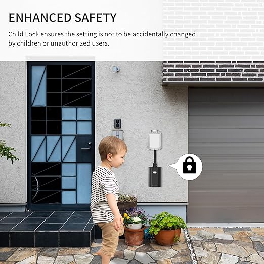 Minoston Outdoor Smart Plug, Matter Smart Plug, Smart Home Wi-Fi Outlet IP65