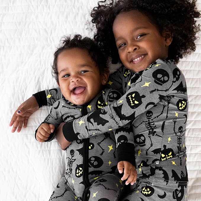 Little Sleepies Two-Piece Pajama Set for Boys & Girls, Soft Viscose from Bamboo Toddler Pajamas for Kids, Family Matching PJs