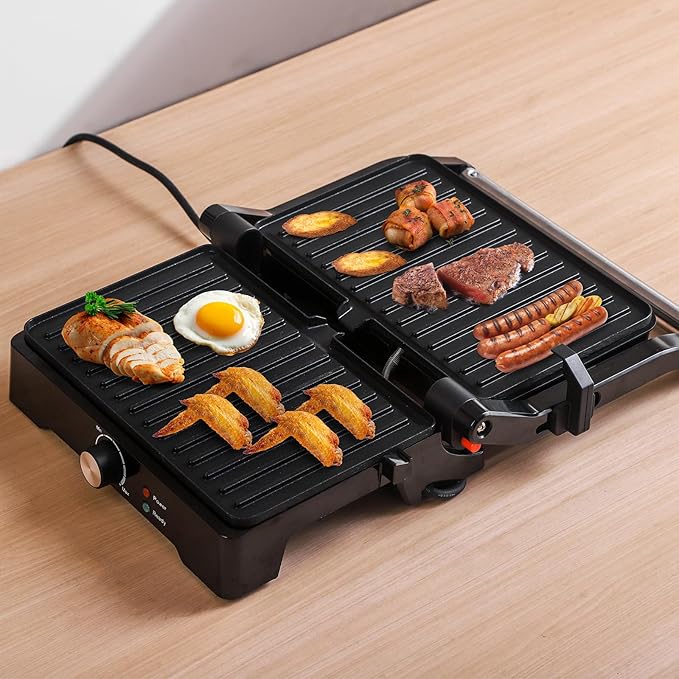 Panini Press Grill Sandwich Maker, Large Electric 3 in 1 Panini Sandwich Maker