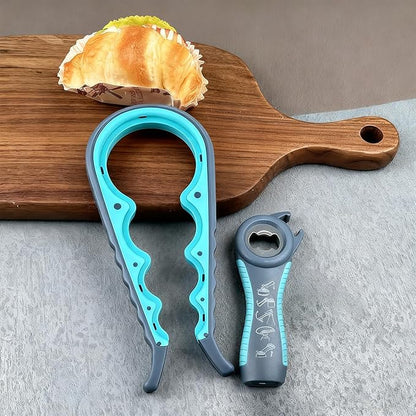 Jar Opener for Seniors with Arthritis, Jar Opener for Weak Hands, 5-in-1 Bottle