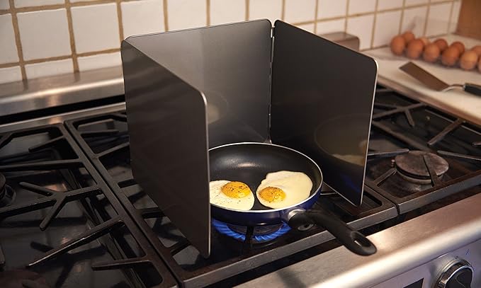 Fox Run Splatter Shield, 3 Sided Frying Splatter Guard