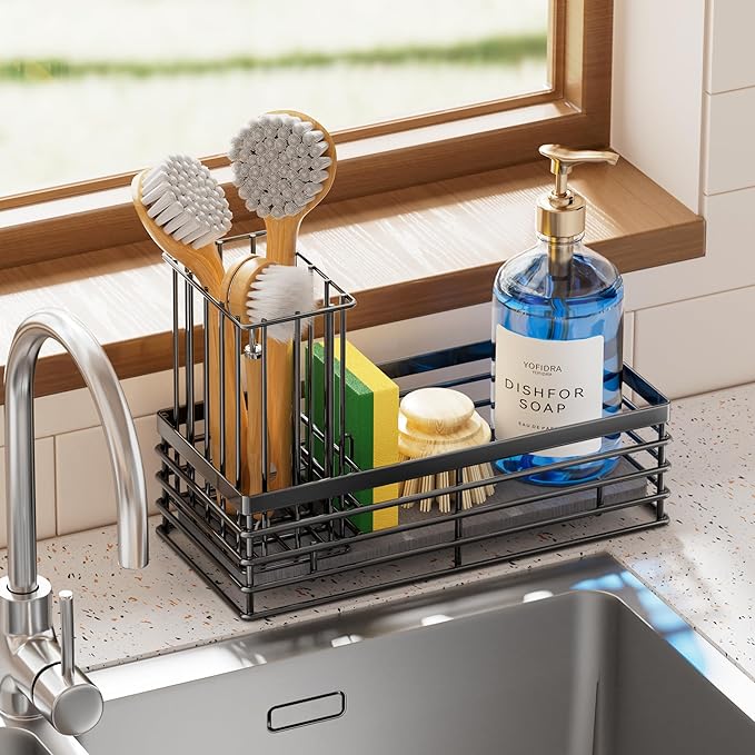 Yofidra Sponge Holder for Kitchen Sink, Sink Caddy Organizer