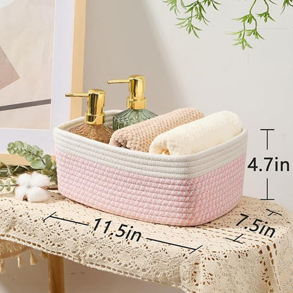 MiniArk Small Storage Baskets for Organizing | Closet Organizer Bins | Shelf