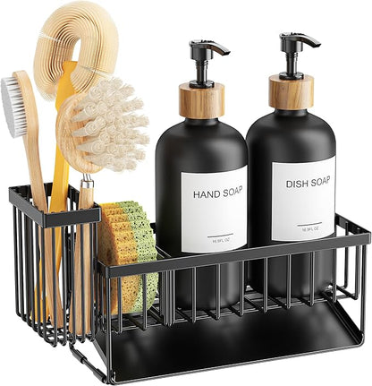 Cisily Kitchen Dish Soap Dispenser Set