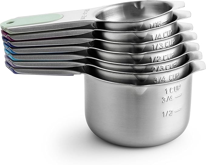 Spring Chef Magnetic Stainless Steel Measuring Cups, Kitchen Tools