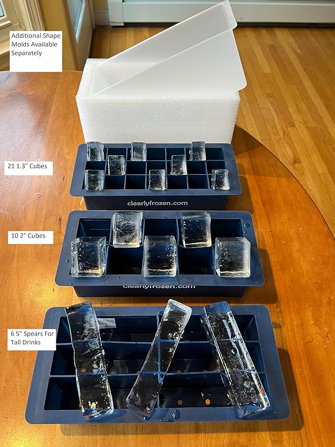 ClearlyFrozen Highest Rated Highest Capacity Clear Ice Tray