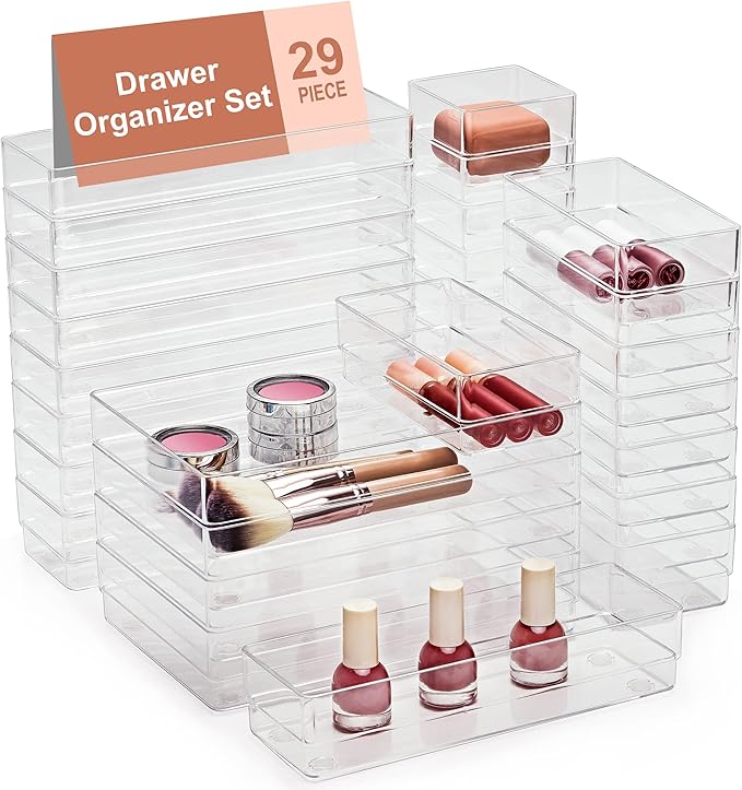 SMARTAKE 29-Piece Drawer Organizer