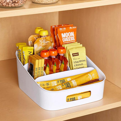 YouCopia ShelfBin Adjustable Snack Bin, BPA-Free Divided Storage Basket