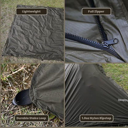 Onewind Ultralight Tent Footprint, Ground Backpack Rain Cover, Waterproof Bag Cover Picnic Sheet Anti-Dew Condensation Packing Sack Gear Storage for Rainy Days Camping Backpacking Hiking
