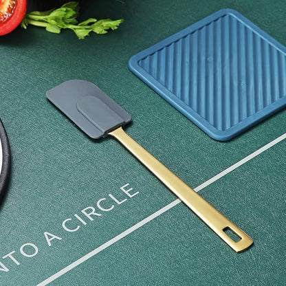 Gold Silicone Spatulas, Berglander Flexible Scrapers Baking Mixing Tool