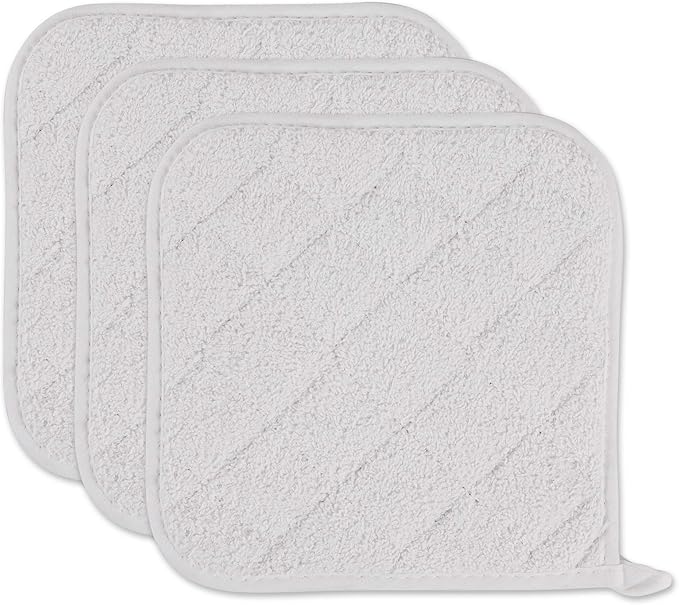DII Basic Terry Collection Quilted 100% Cotton, 3 Piece