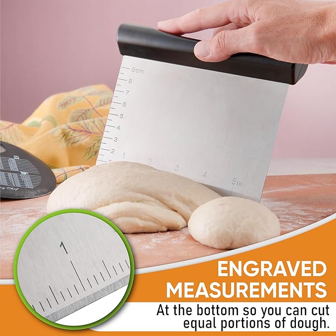Spring Chef Dough Bench Scraper