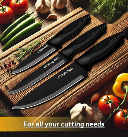 XANAPON Knife Set, 14 Pieces Kitchen Knife Set, High Carbon German Stainless