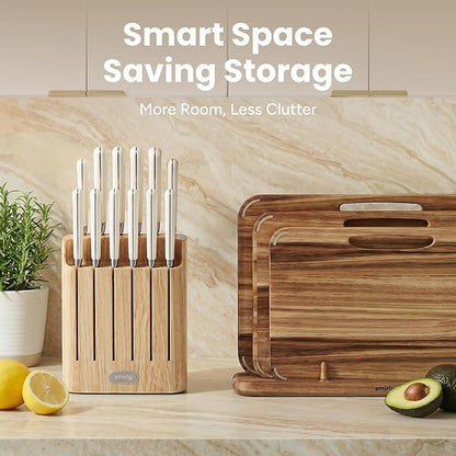 SMIRLY 14-Piece Kitchen Knife Set