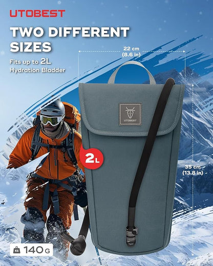 Insulated Insulation Bag, Fits 2L&3L Hydration Water Bladders, Lightweight & Water Resistant, Bladder is NOT Included